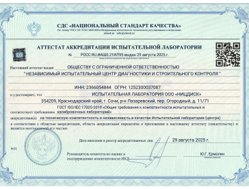 Аккредитация Испытательной Лаборатории